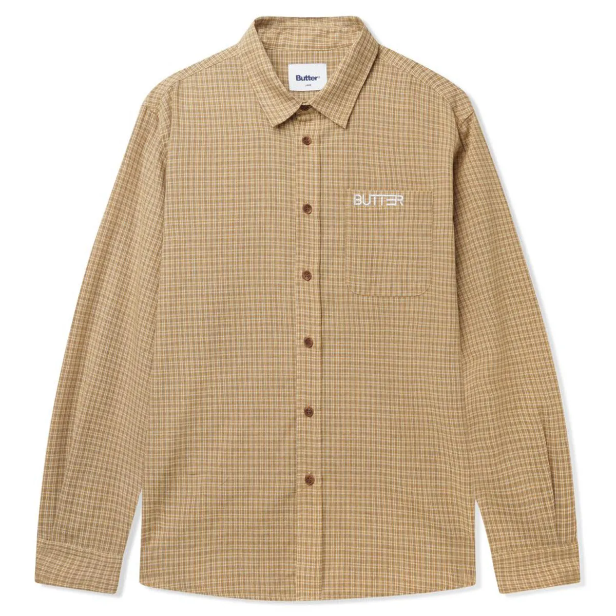 Butter Goods - Plaid L/S Shirt Wheat
