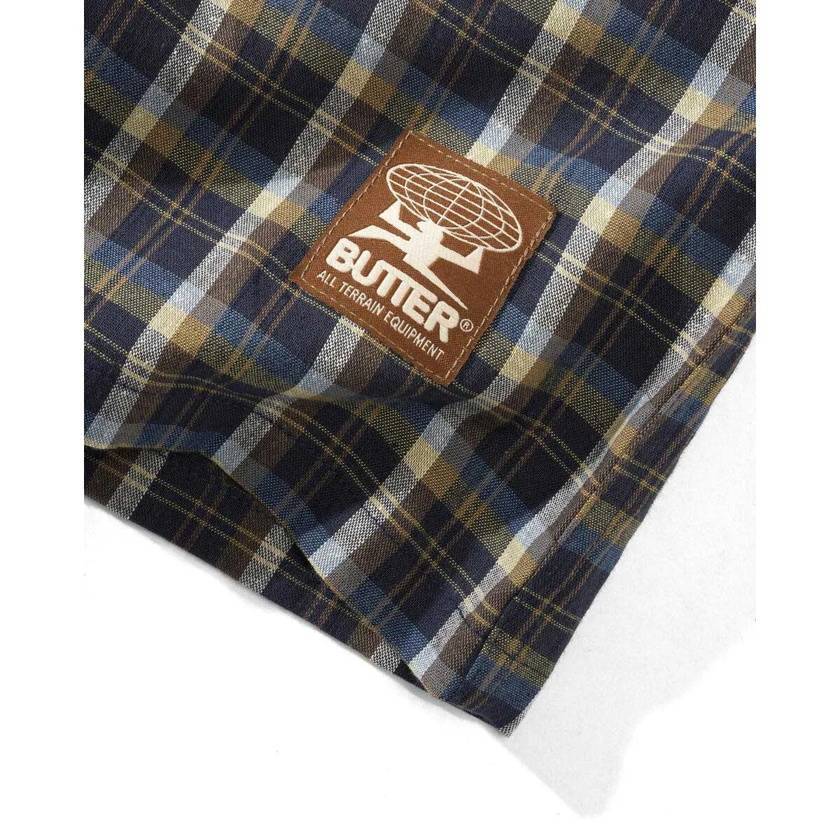 Butter Goods - Terrain Plaid L/S Shirt Navy