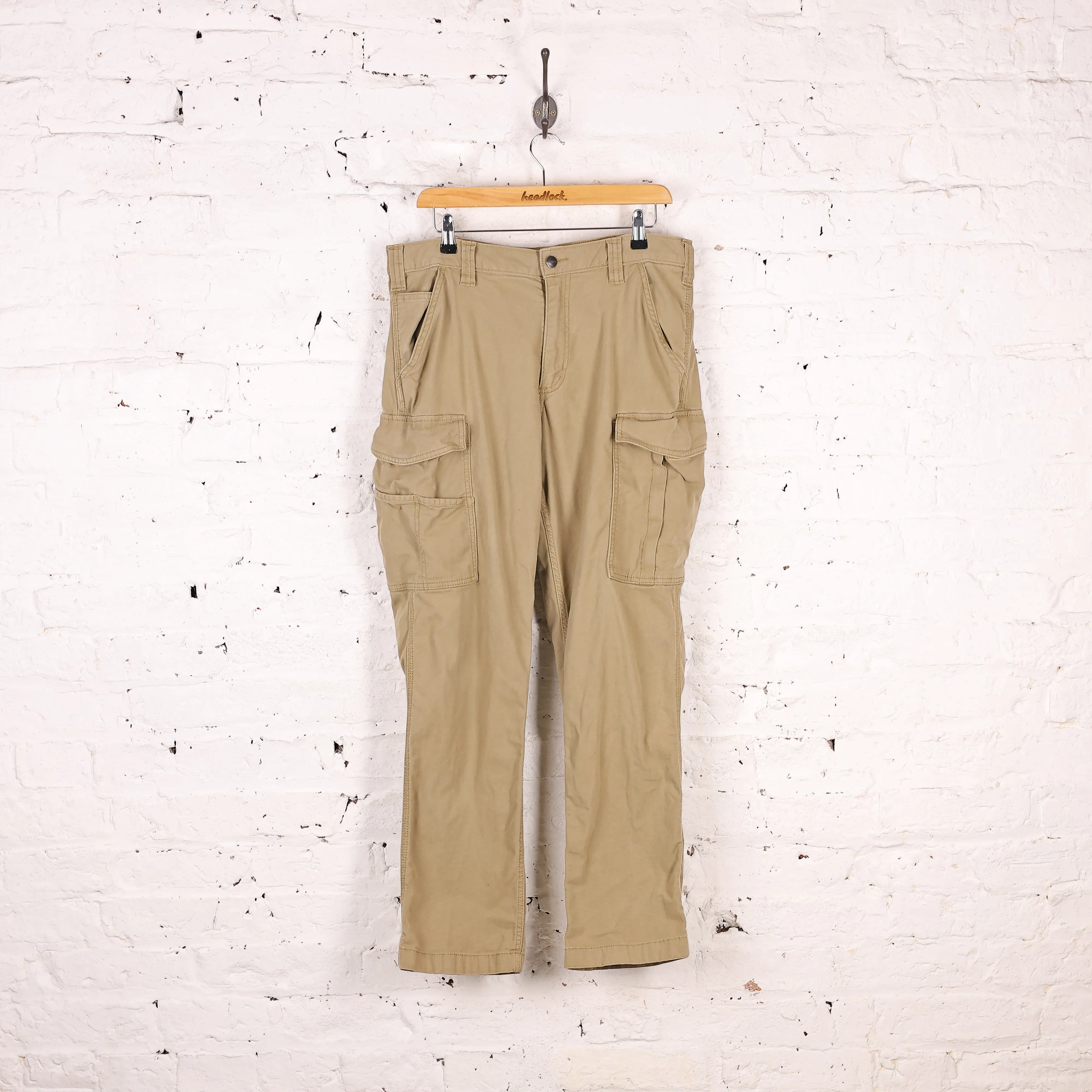 Carhartt Relaxed Fit Cargo Work Pant Trousers - Beige - M