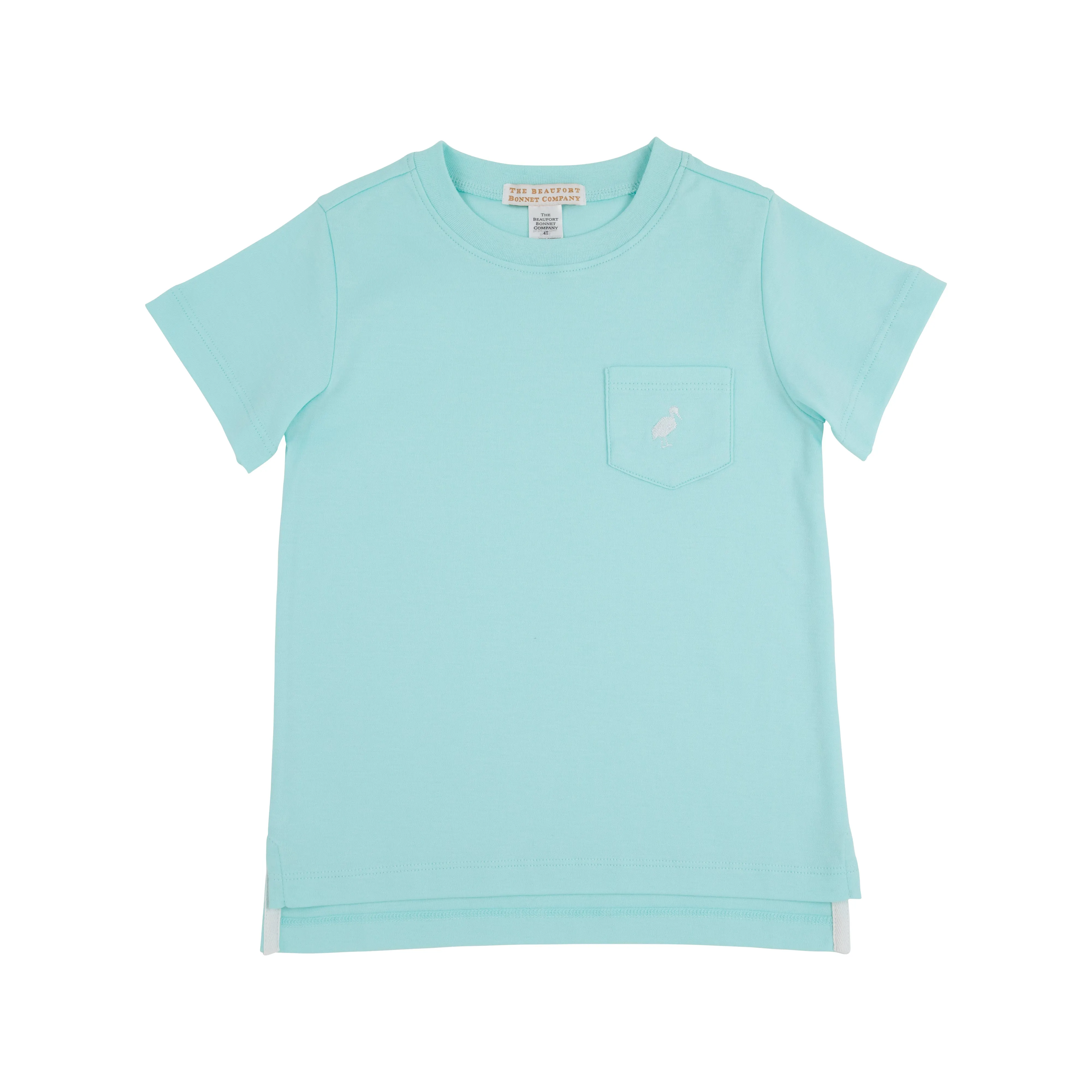 Carter Crewneck - Edisto Egg Blue with Worth Avenue White Stork