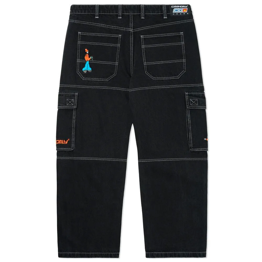 Cash Only - Aleka Cargo Jeans Washed Black