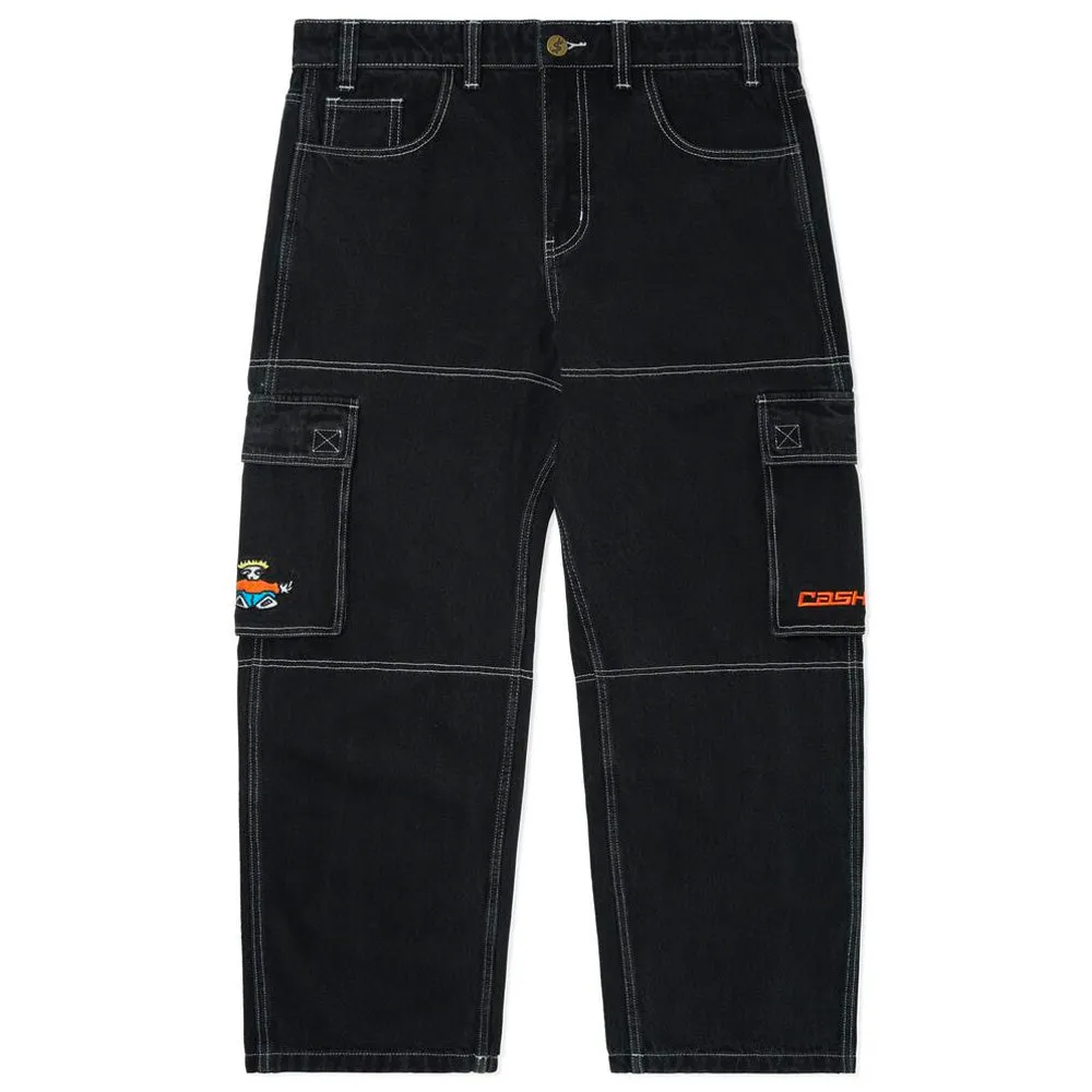 Cash Only - Aleka Cargo Jeans Washed Black