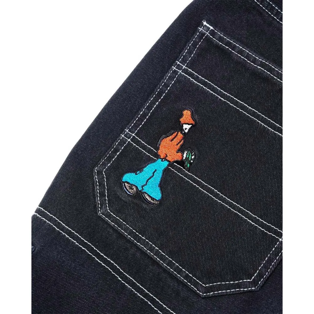 Cash Only - Aleka Cargo Jeans Washed Black