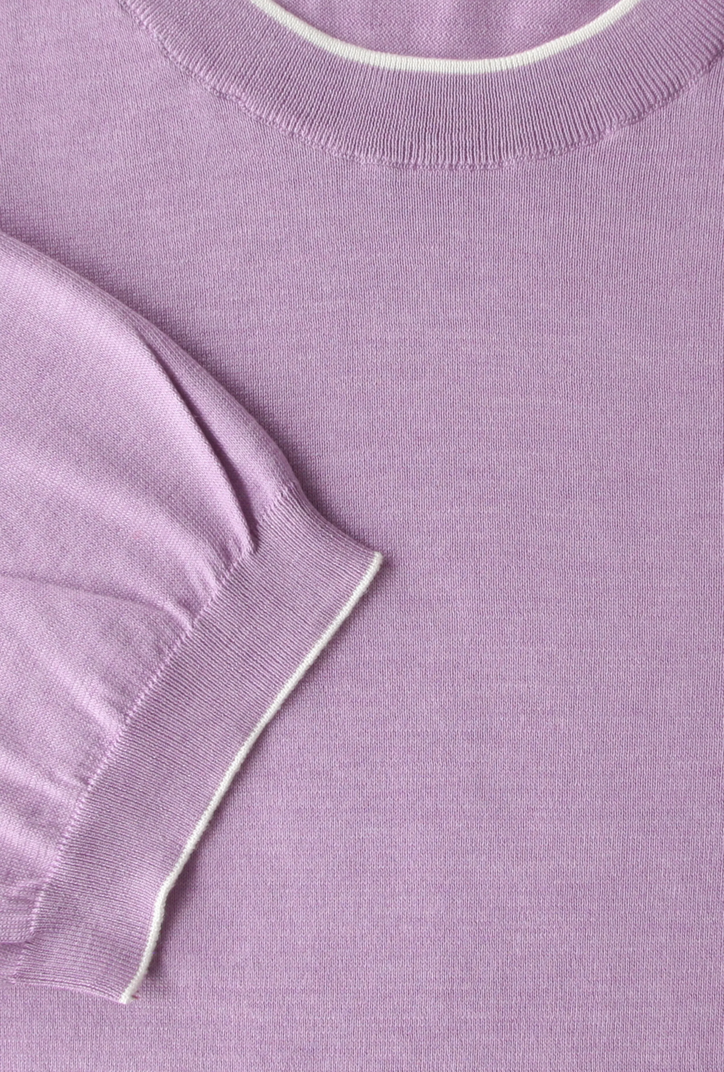 Cesare Attolini Lavender Purple Crewneck Sweater