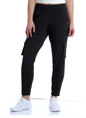 CLMJU7884001-S-Black Pants Womens Cinch Athletic