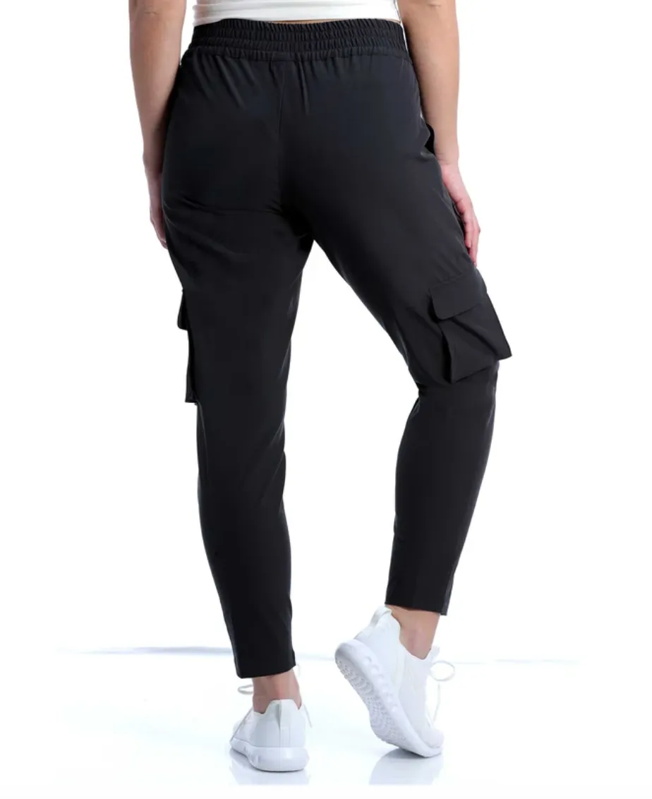 CLMJU7884001-S-Black Pants Womens Cinch Athletic
