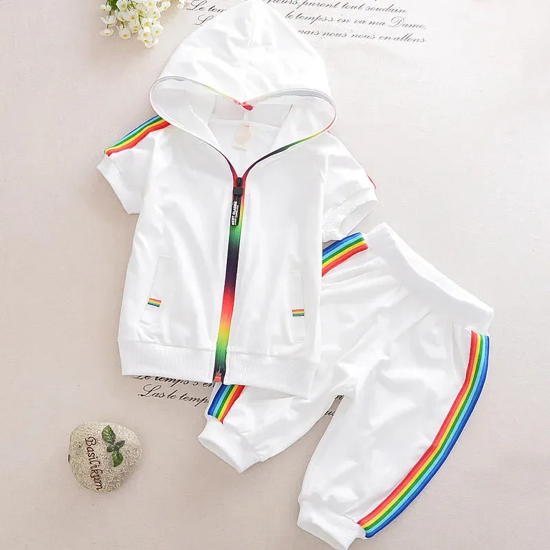 Cotton Boys Clothes Sets Suit For Boy Summer Shirts Shorts 2 pieces Suit Children Set Clothing Kids New baby Toddler 1 year Wear