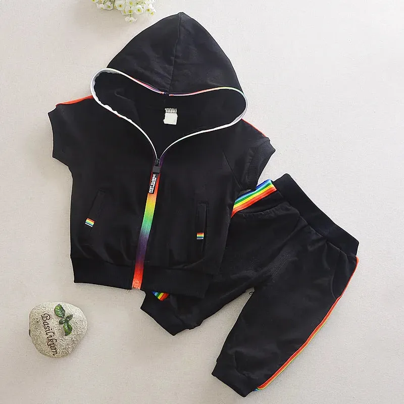 Cotton Boys Clothes Sets Suit For Boy Summer Shirts Shorts 2 pieces Suit Children Set Clothing Kids New baby Toddler 1 year Wear