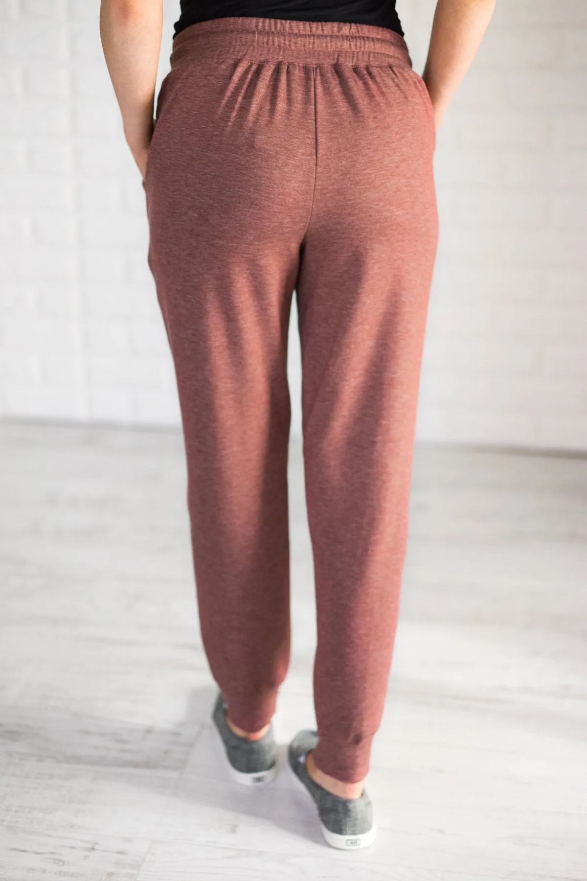 Coziest Joggers Ever ~ Rust Red