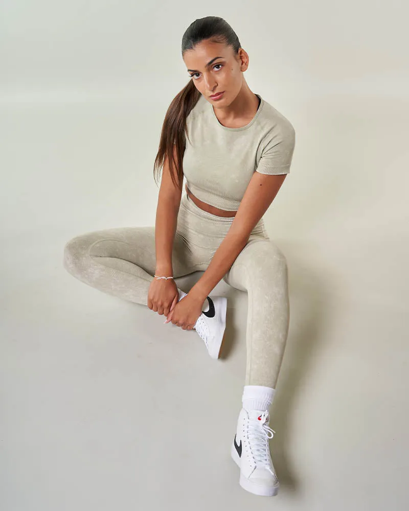 Crop Top de sport LUNA Vert