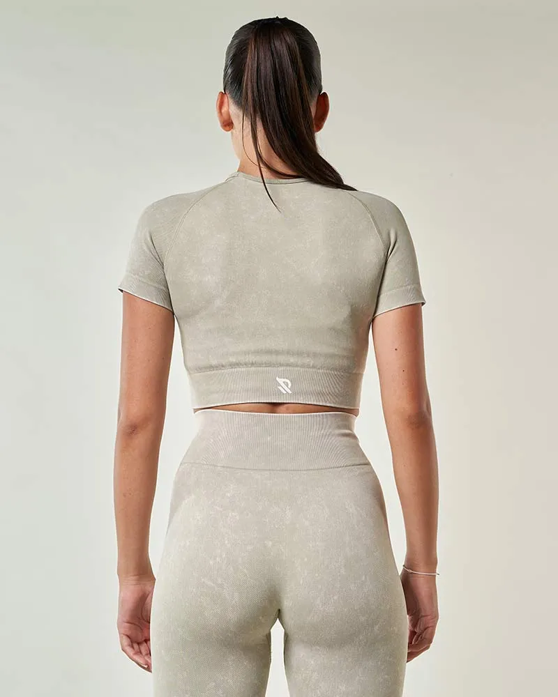 Crop Top de sport LUNA Vert