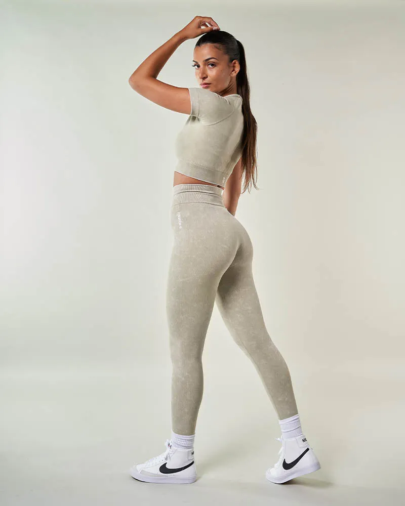 Crop Top de sport LUNA Vert