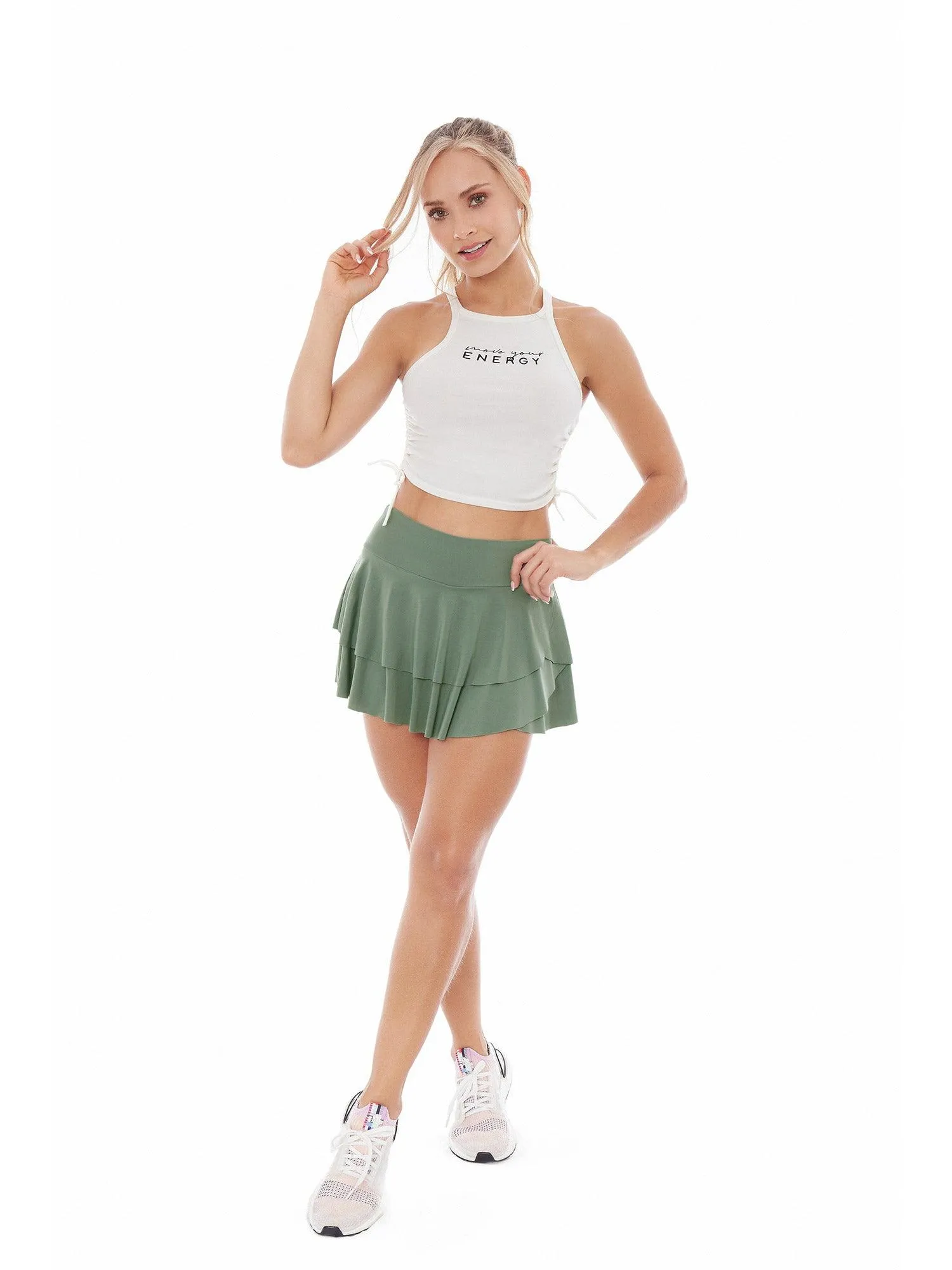 Crop top silueta ajustada 28973