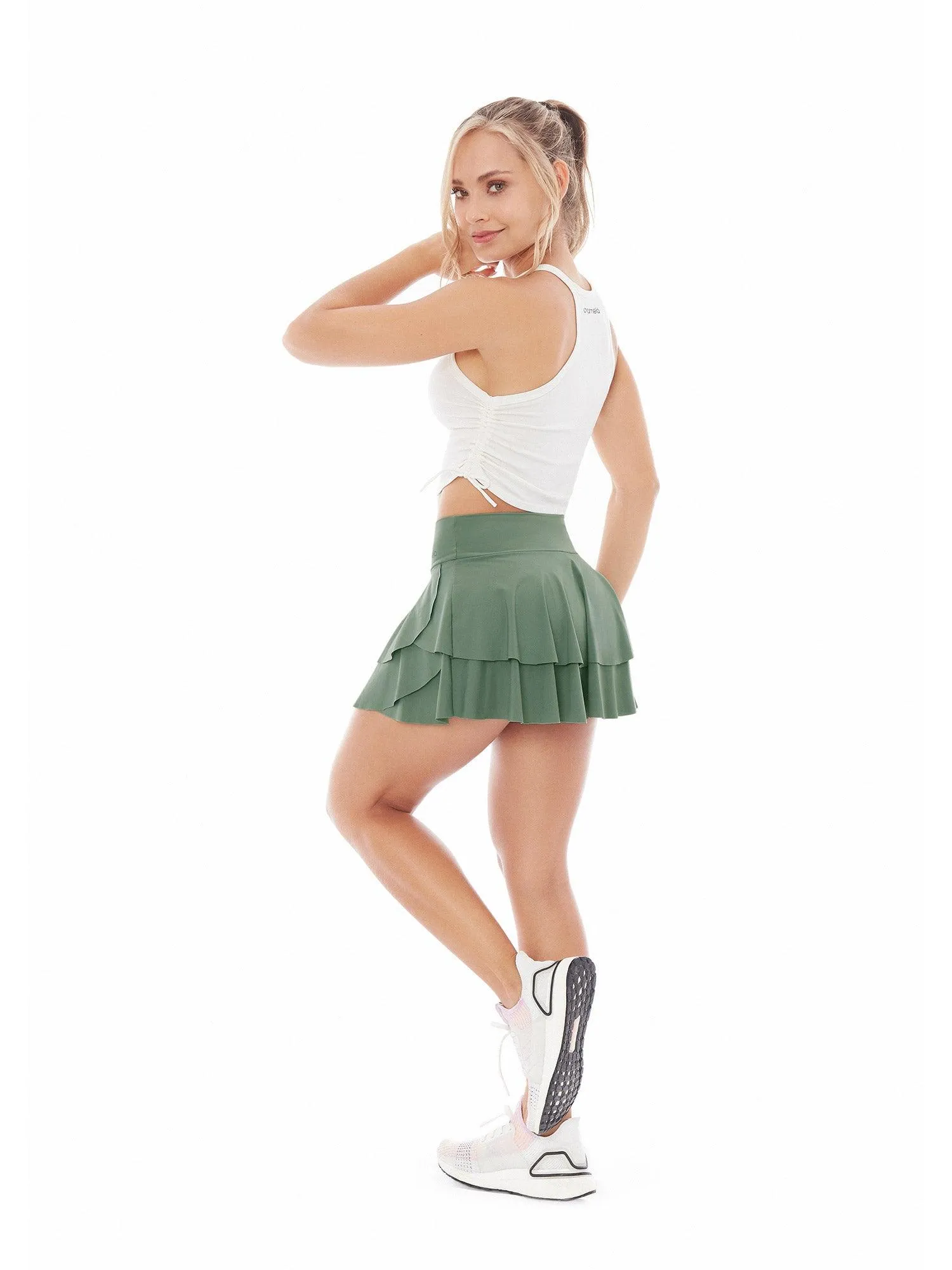 Crop top silueta ajustada 28973