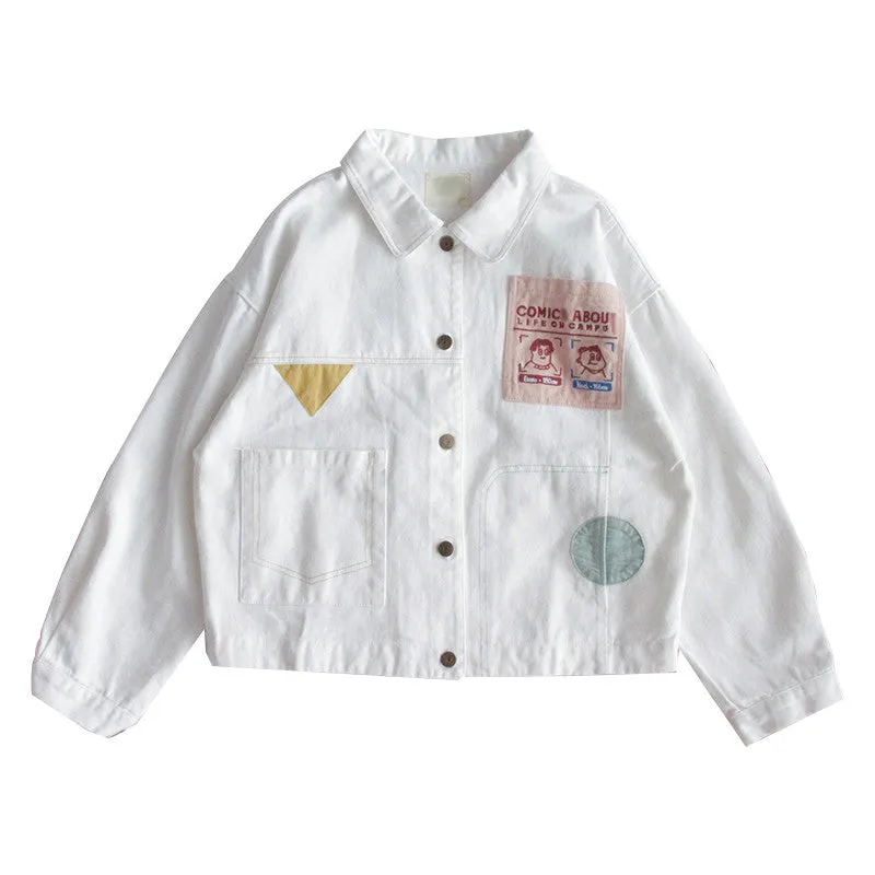 CUTE STITCHING CROPPED COAT UB3213