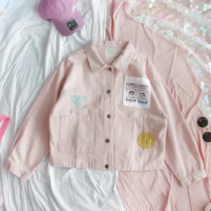CUTE STITCHING CROPPED COAT UB3213