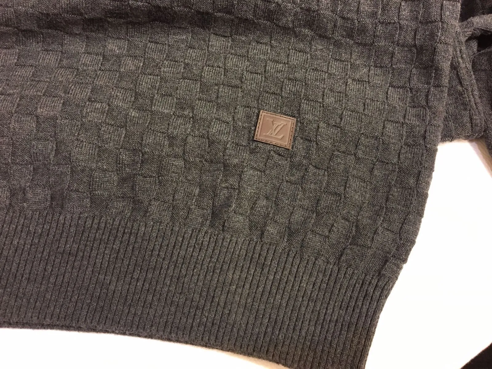 Damier Crewneck Sweater