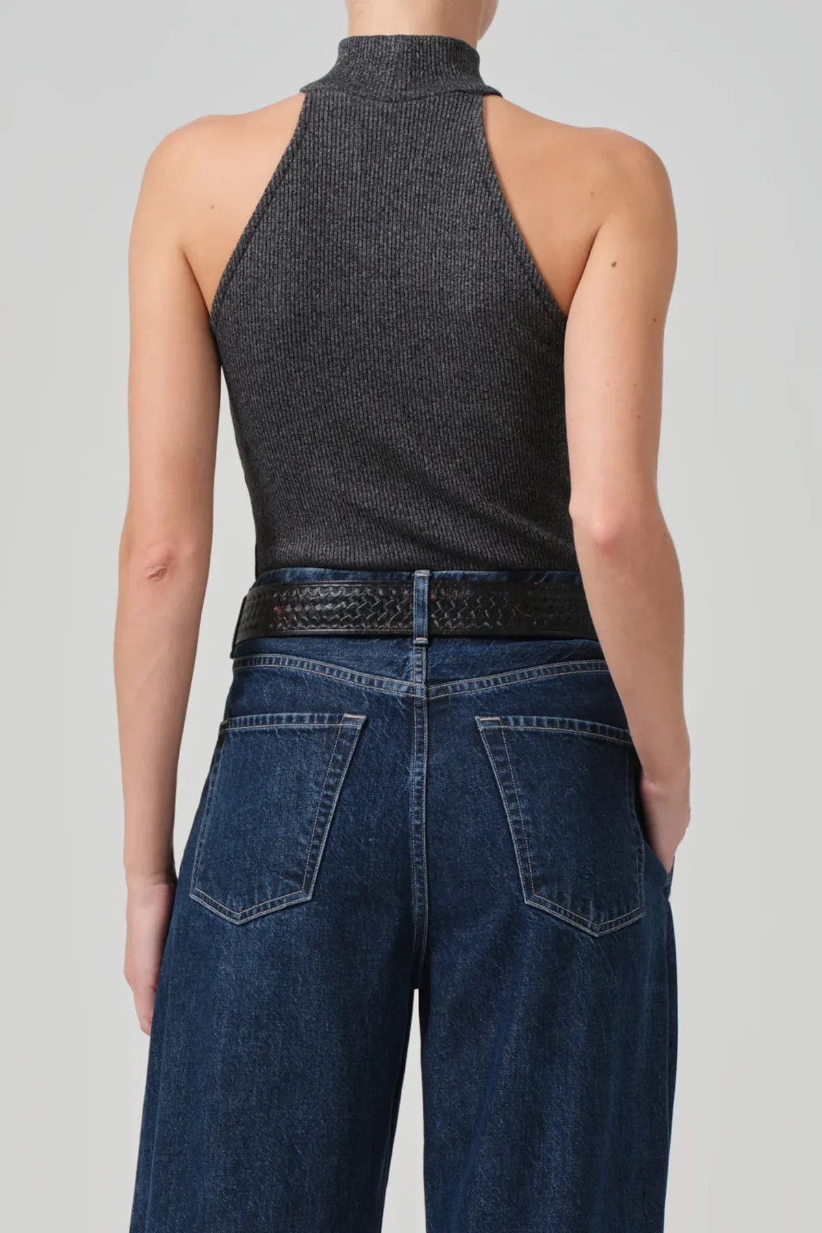 Dani Sleeveless Mock Neck in Black