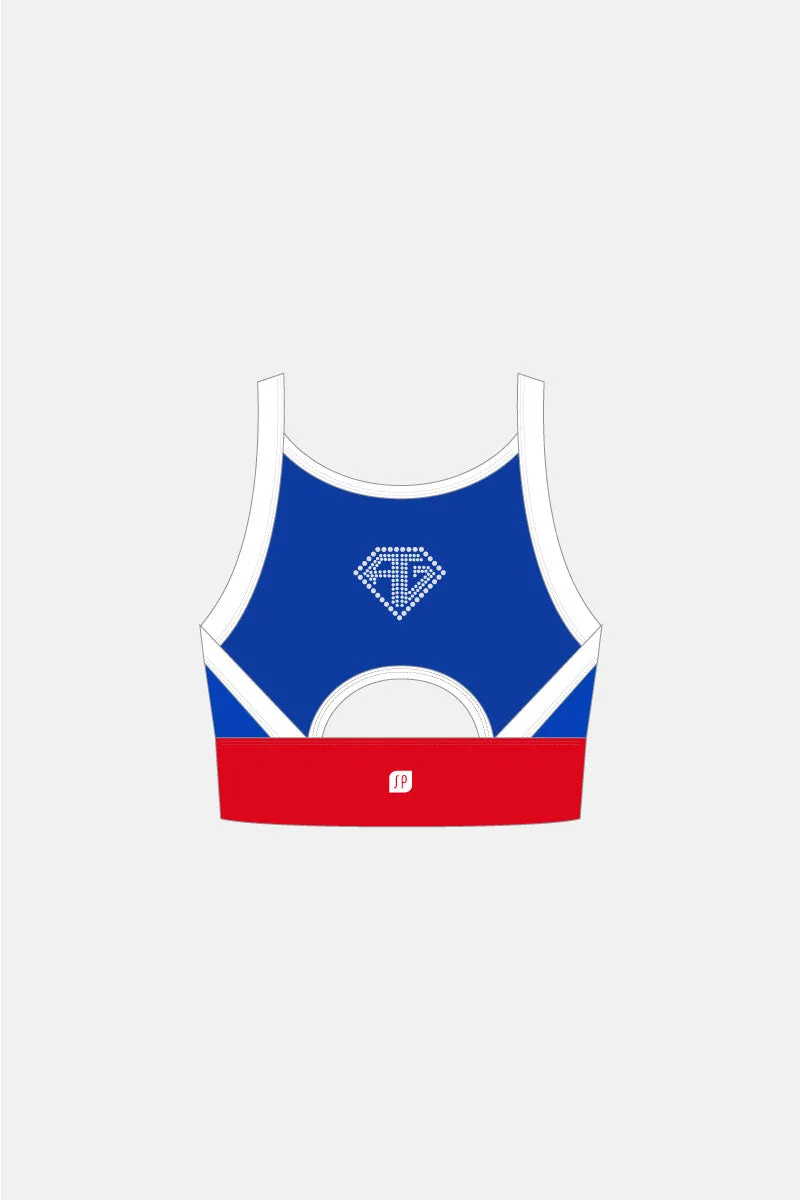 Dark Royal Macpherson Crop Top