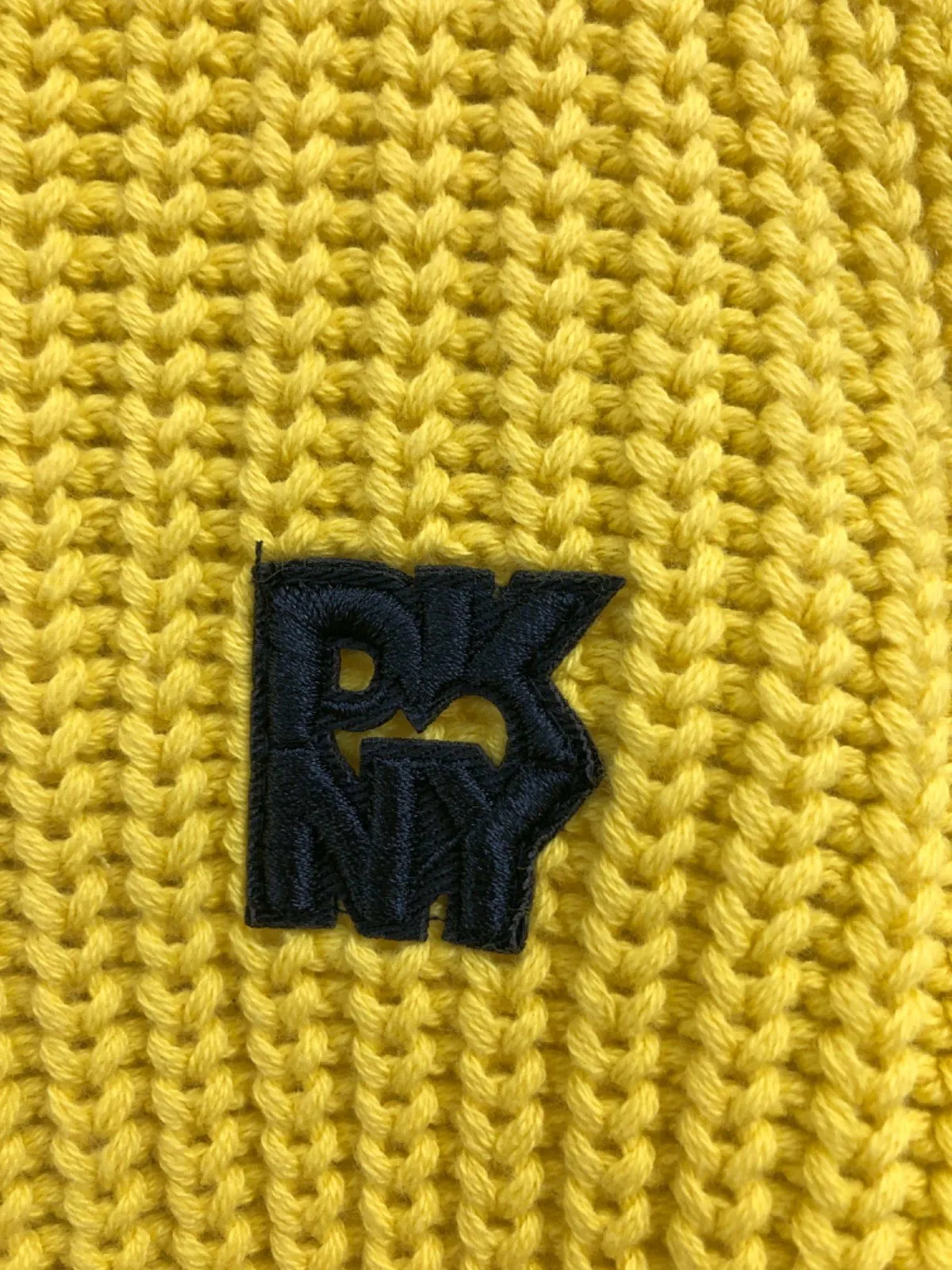 DKNY Yellow Knitted Tank Top UK M
