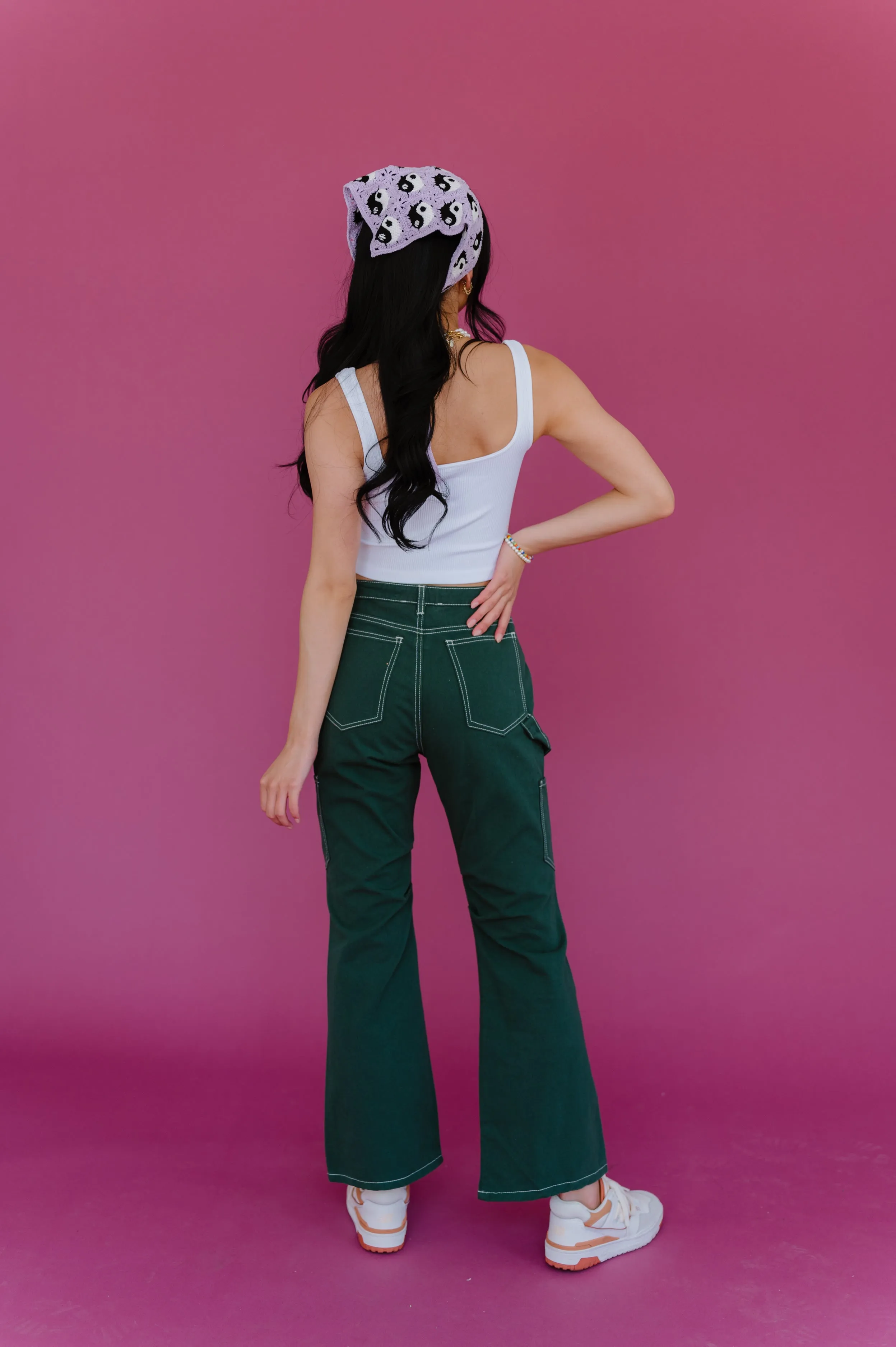 Don't Blame Me Cargo Pants// Green
