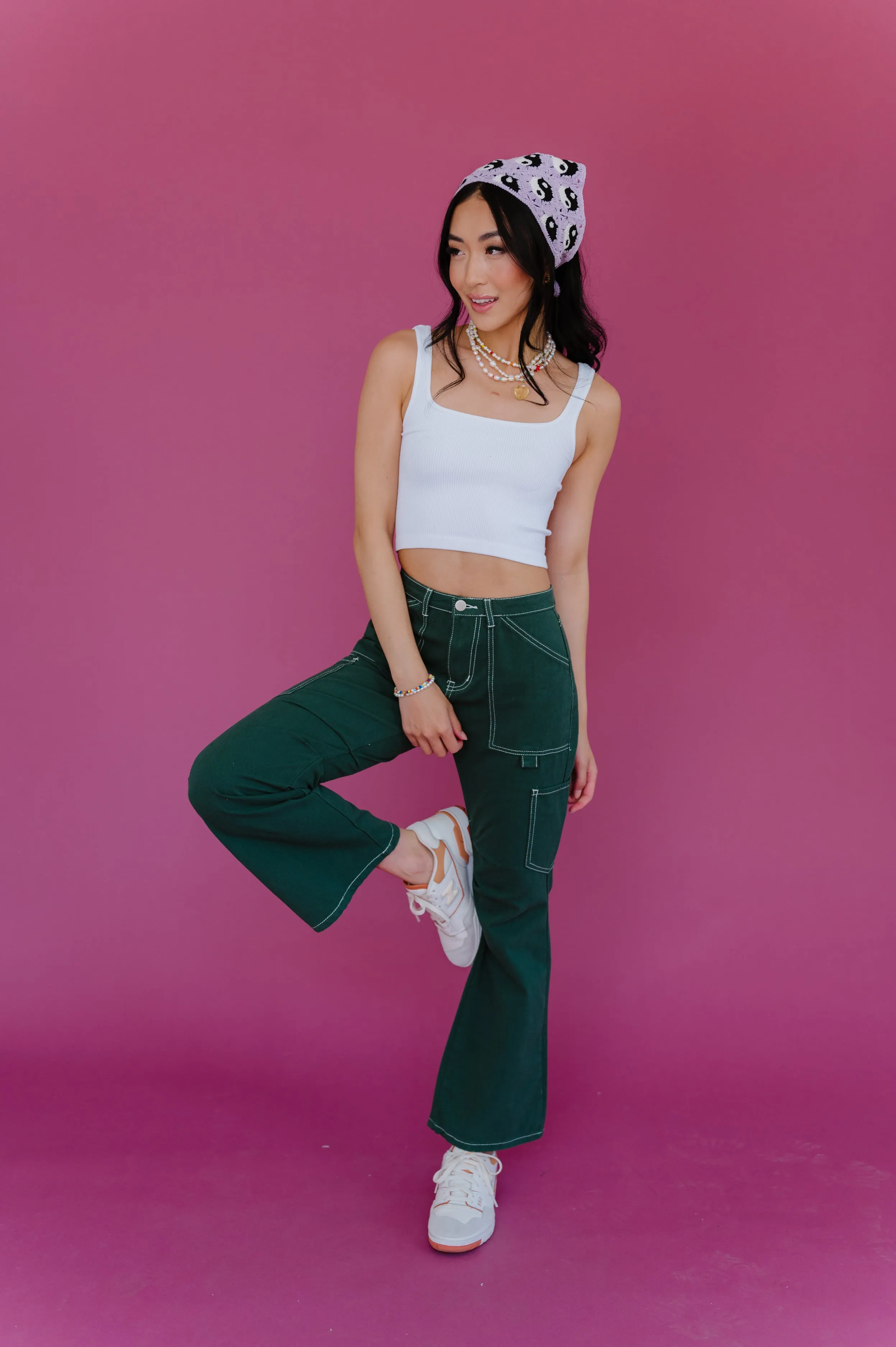 Don't Blame Me Cargo Pants// Green