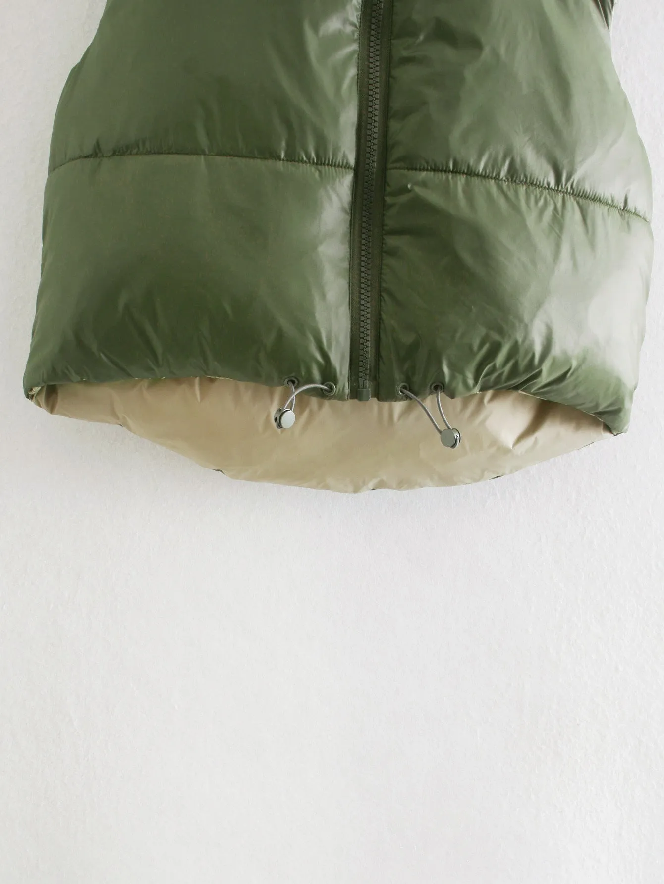 Double Side High Collar Camis Tank Tops Jacket Outerwear