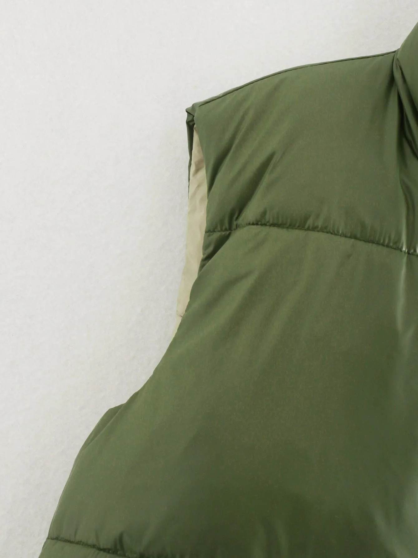 Double Side High Collar Camis Tank Tops Jacket Outerwear