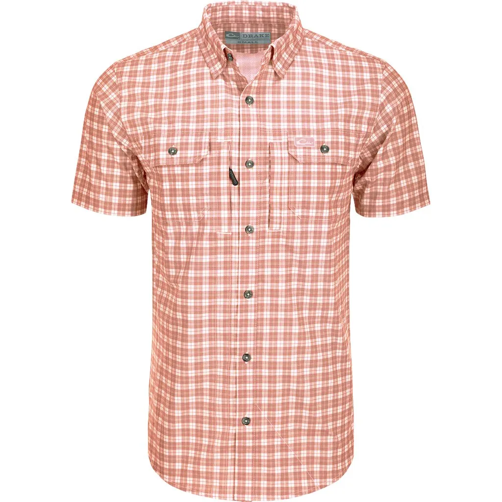 Drake Hunter Creek Check Plaid Short Sleeve Shirt