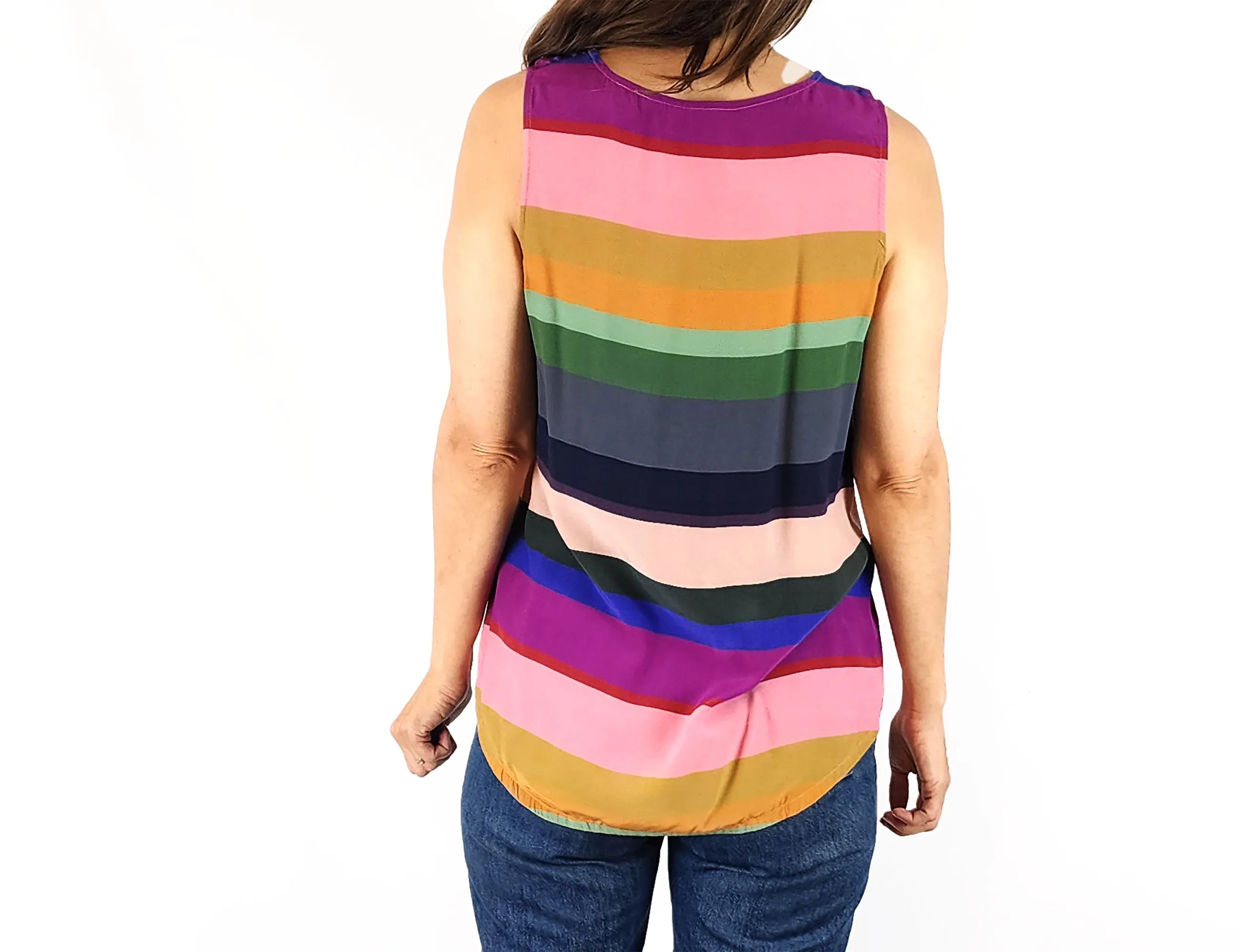 Elk colourful striped top size 8