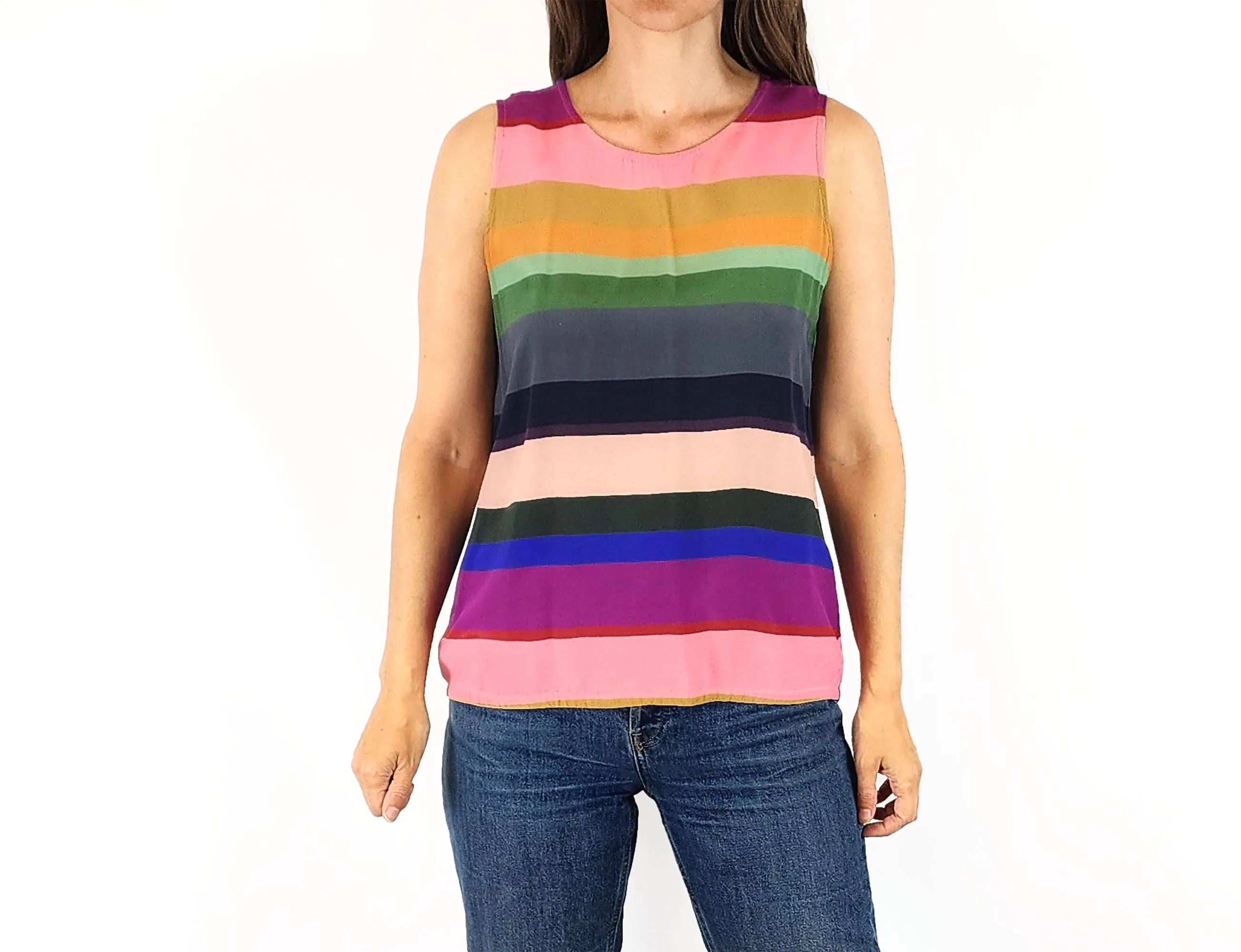 Elk colourful striped top size 8