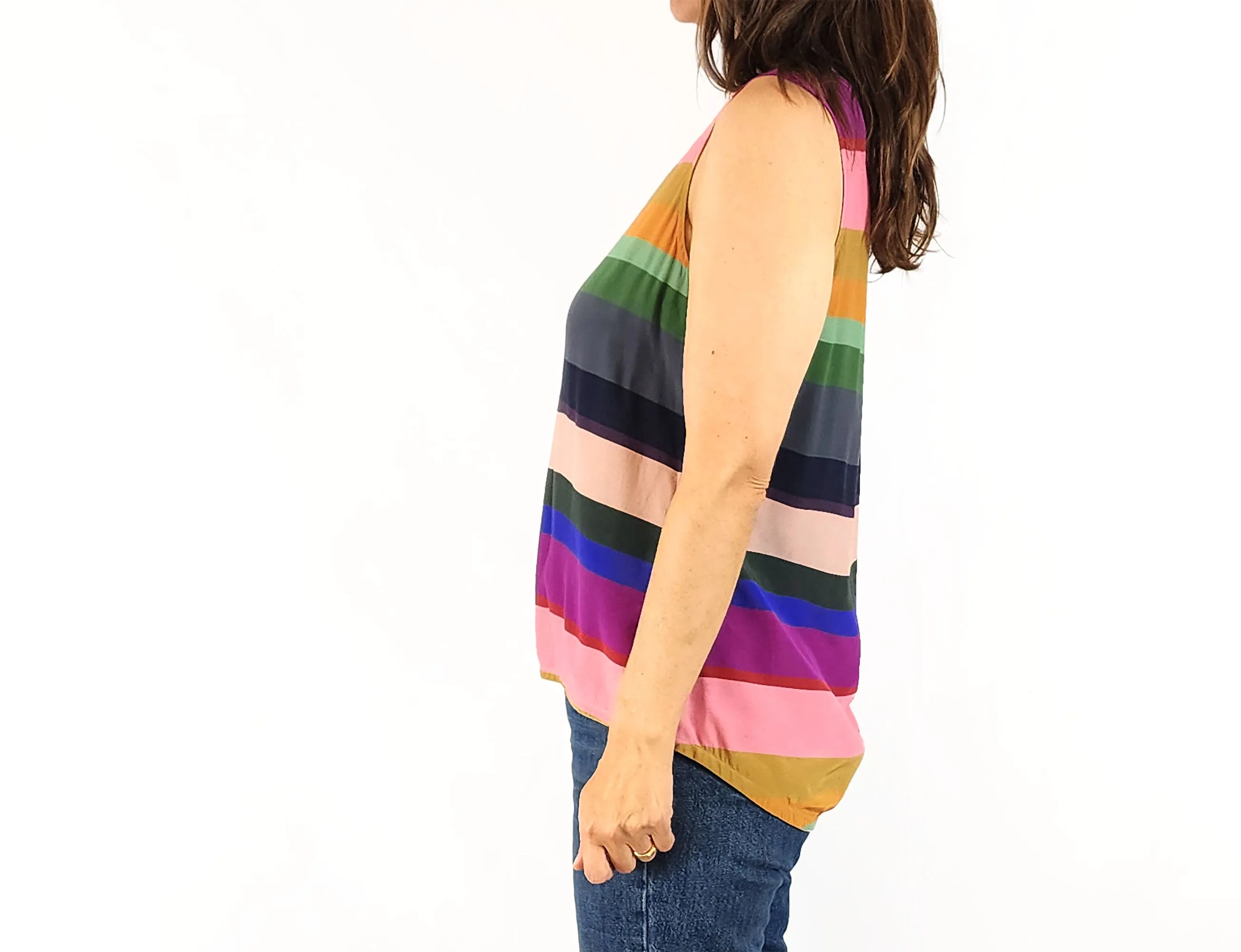 Elk colourful striped top size 8
