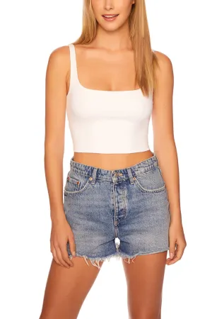 Everyday Tank Crop Top in Sugar