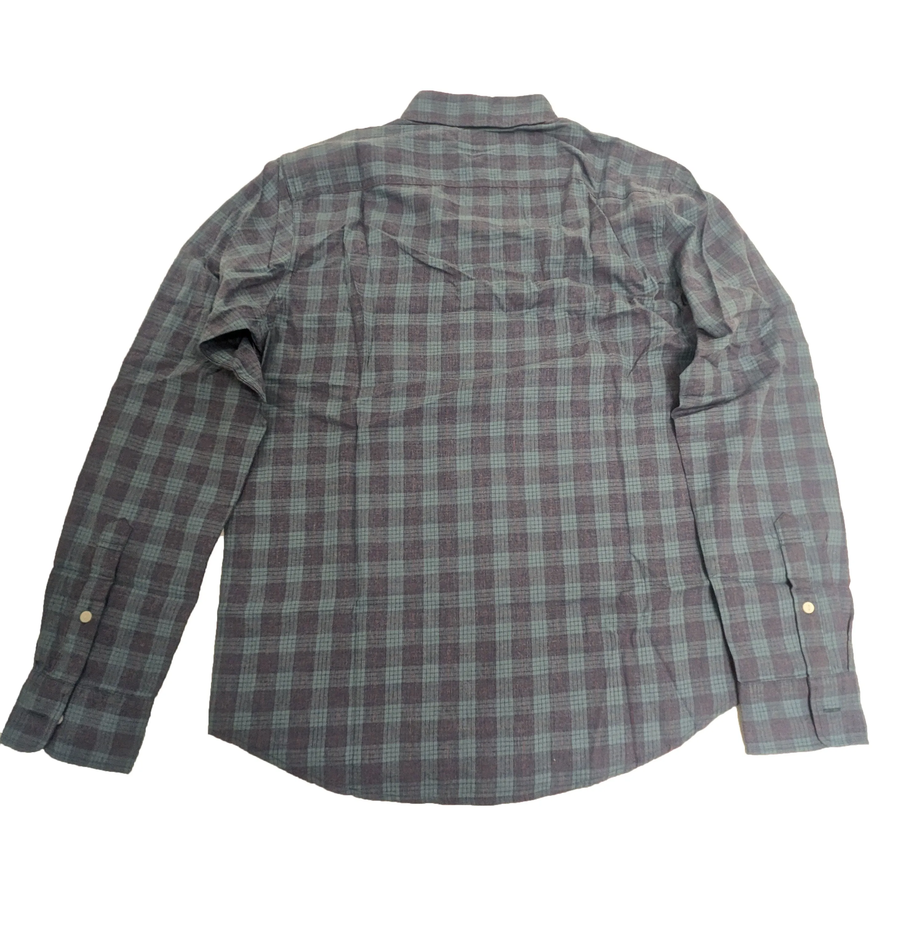 FAHERTY Men's Blue Plaid Ventura Shirt Size Small NWT