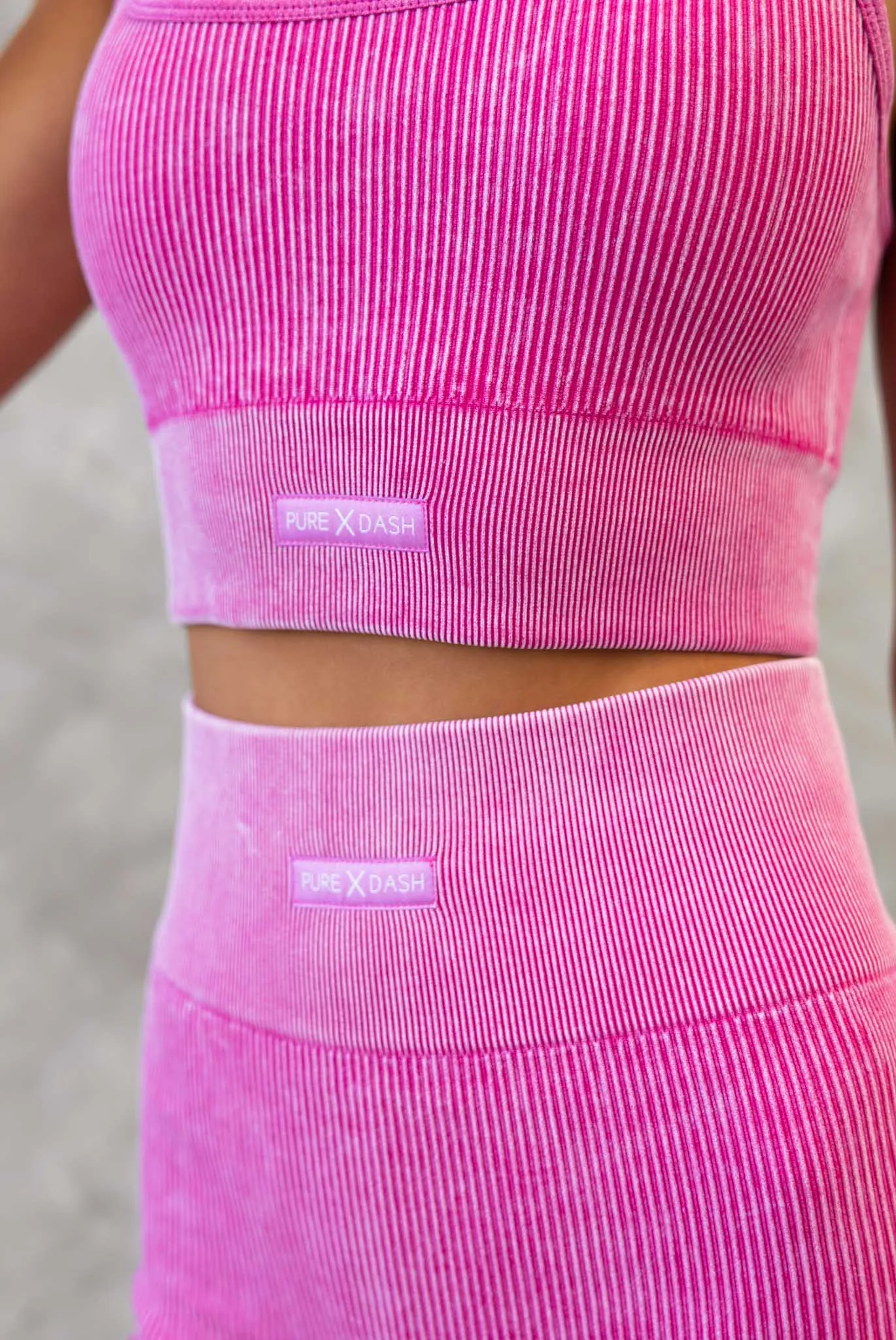 Flex Rib Seamless Bra - Raspberry Wash