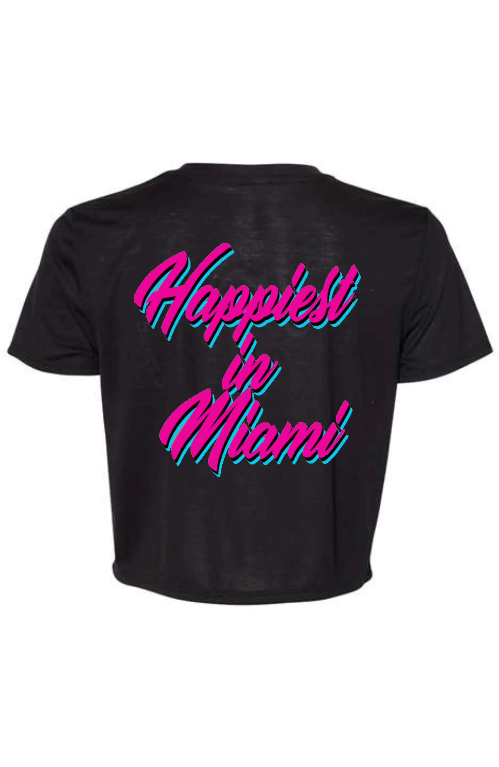 Flowy Crop Miami Tee