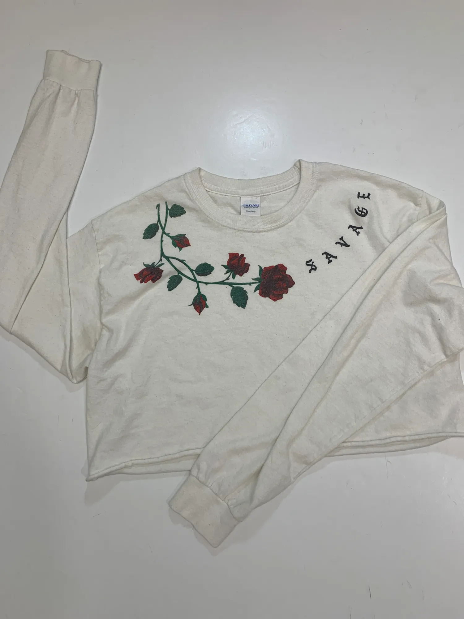 Gildan Long Sleeve Top Size Medium