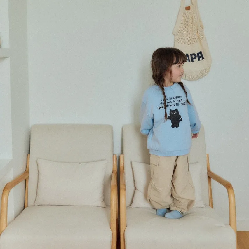 Girls & Boys Parachute Cargo Pants - Beige