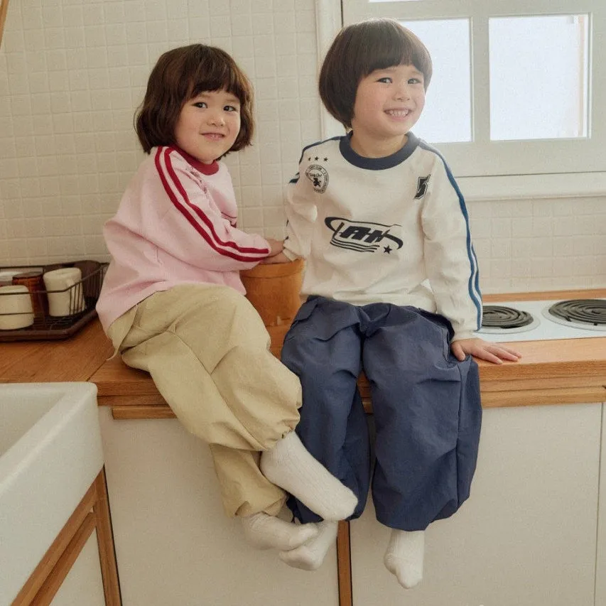 Girls & Boys Parachute Cargo Pants - Beige