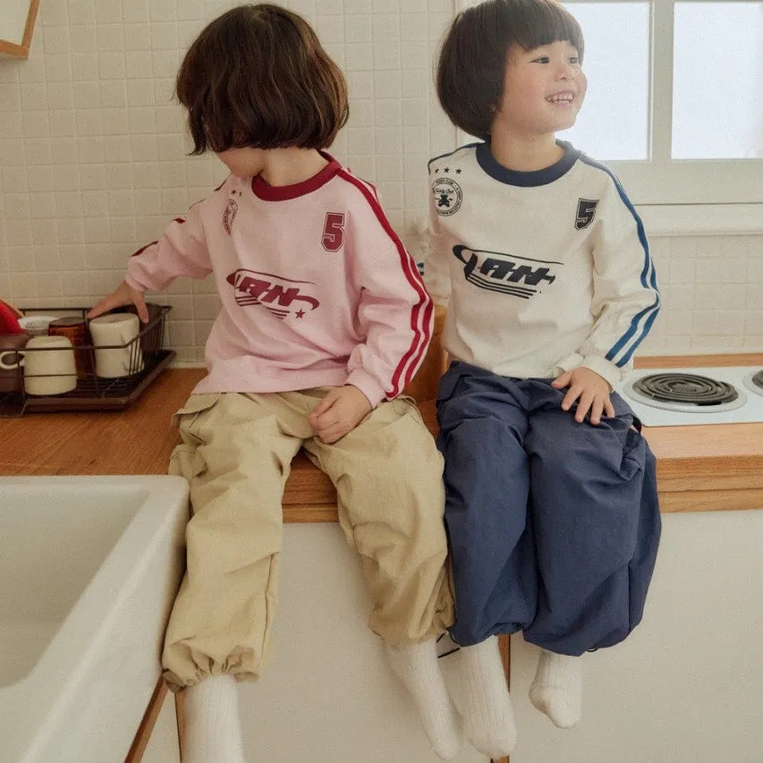 Girls & Boys Parachute Cargo Pants - Beige