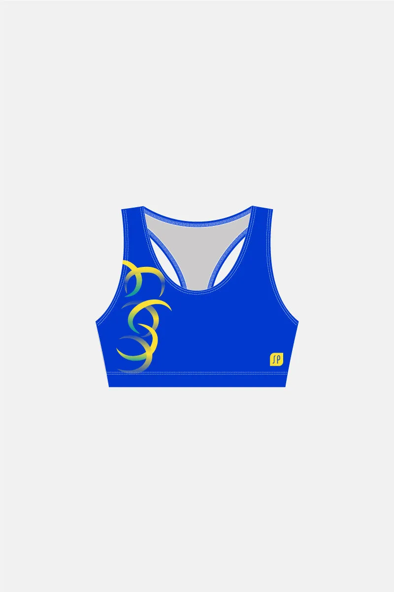 Girls REC Crop Top Blue