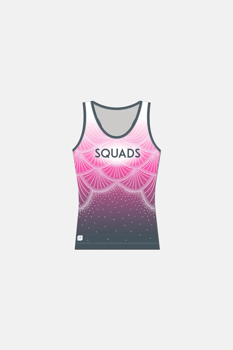 Girls Singlet - Emerald/Ruby Squad