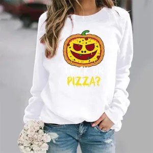 Graphic long Sleeve Shirts Pizza