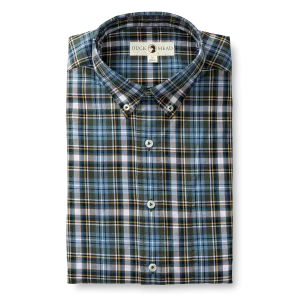 Hamlett Plaid Cotton Twill Sport Shirt