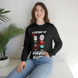 History of Horror Masks Crewneck Sweatshirt