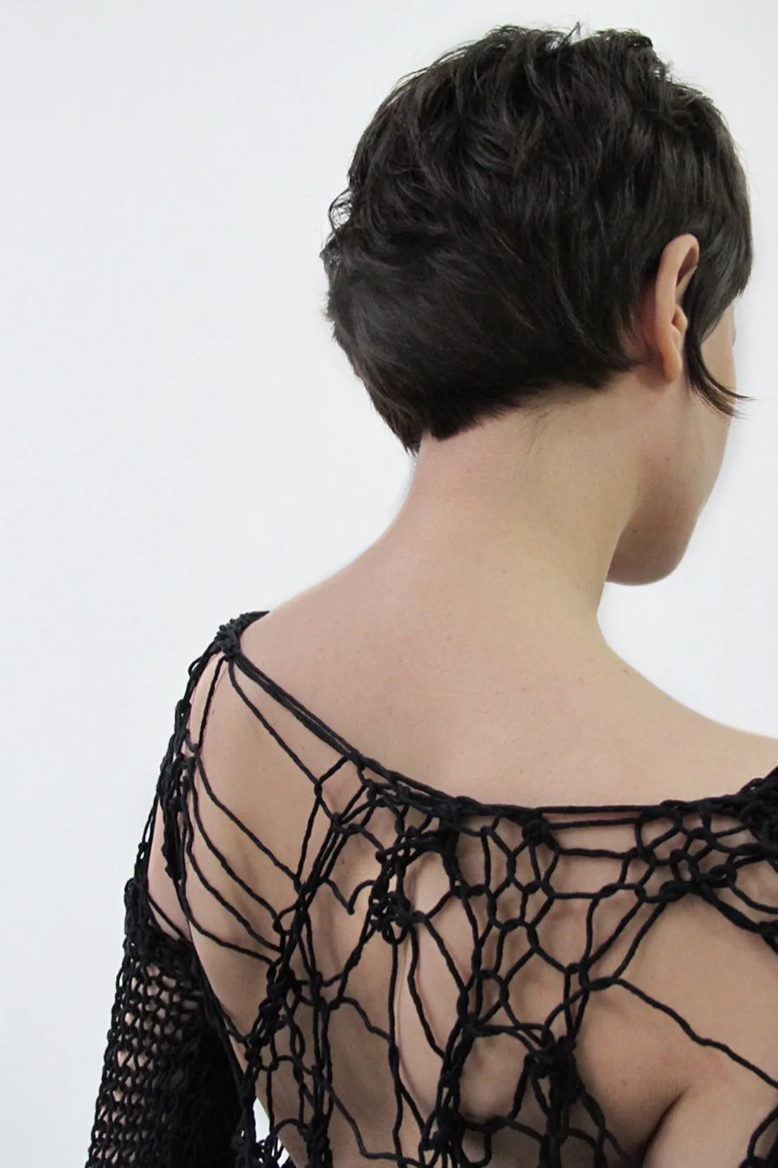 Holey Top in Black