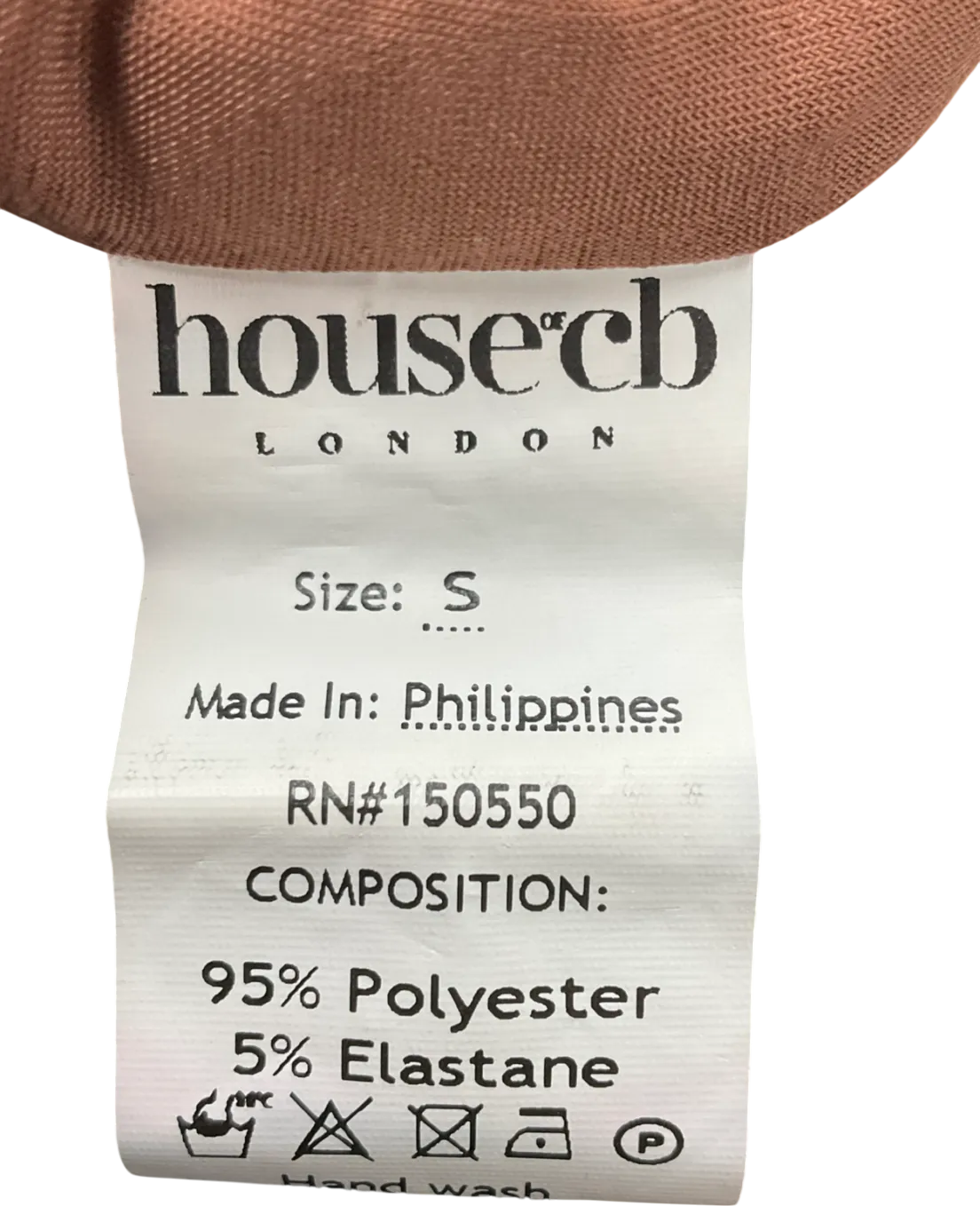 House of CB Brown Ruched Front Crop Top UK S