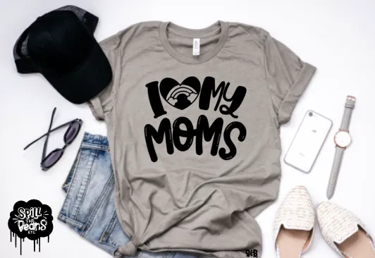 I Love my Moms Adult Tee or Tank