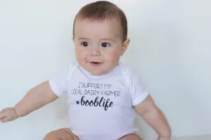 I Support My Local Dairy Farmer #booblife Bodysuit & Tee