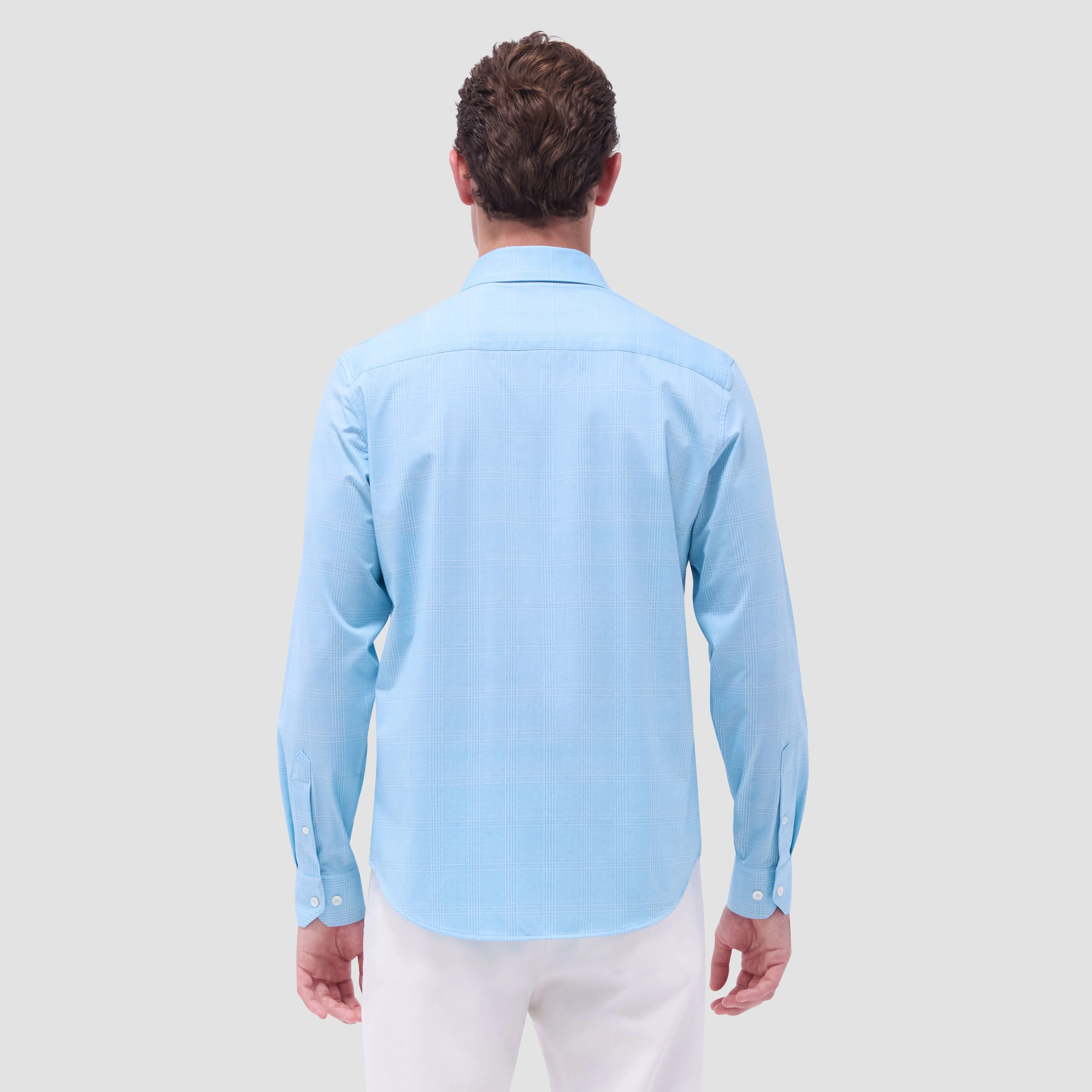 Jimmy Double-Sided Glen Plaid & Herringbone OoohCotton Shirt